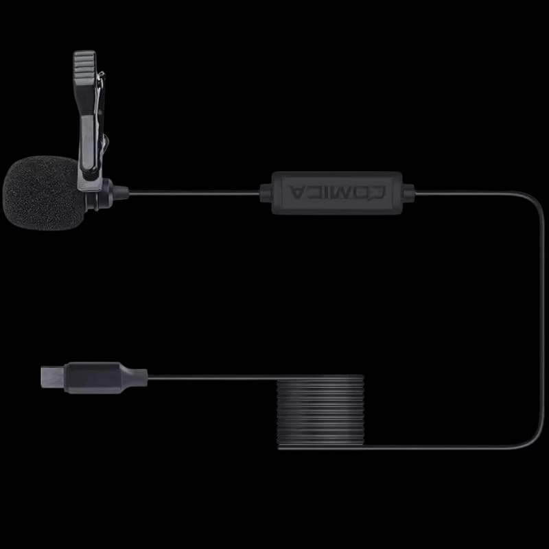 Microphone Lavalier COMICA pour smartphone USB-C 4,5 m