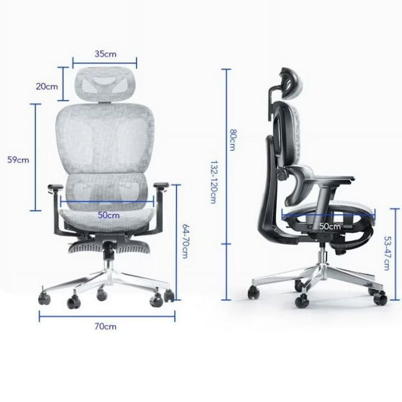 Powerbasic Tondela - Silla de Oficina Ergonómica,  medidas
