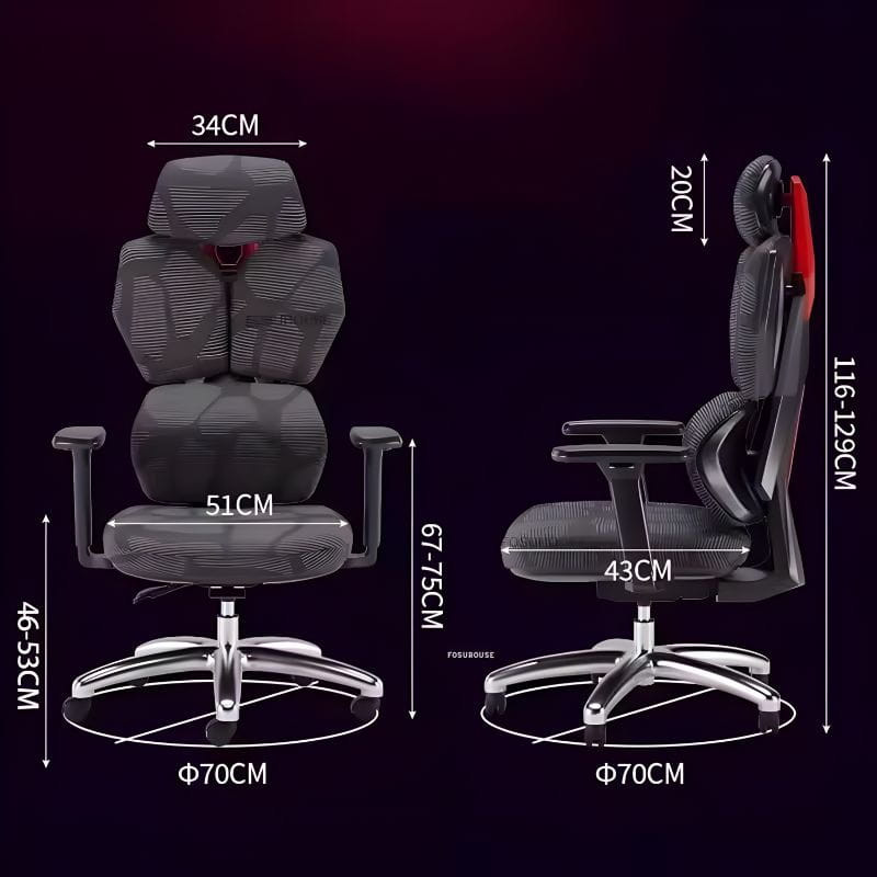 Silla Gaming Ergonómica Crato Gris - Ítem5