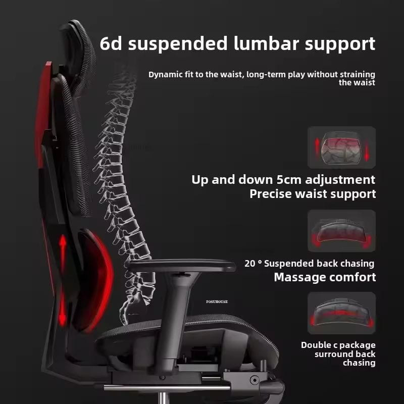 Silla Gaming Ergonómica Crato Gris - Ítem4