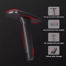 Silla Gaming Ergonómica Crato Gris, características de los reposabrazos