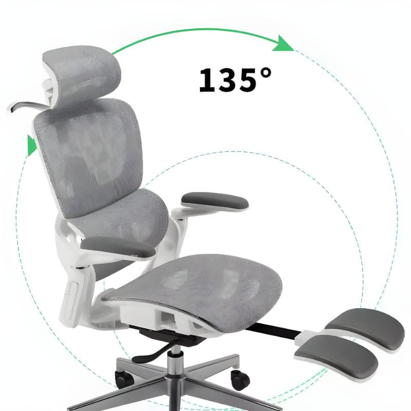 Powerbasic Silla de Oficina Ergonómica Elvas Gris - Ítem3