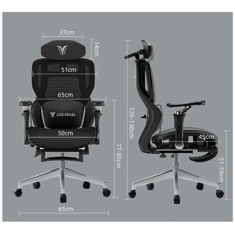 Silla de Oficina Ergonómica Amarante Negro - Ítem3