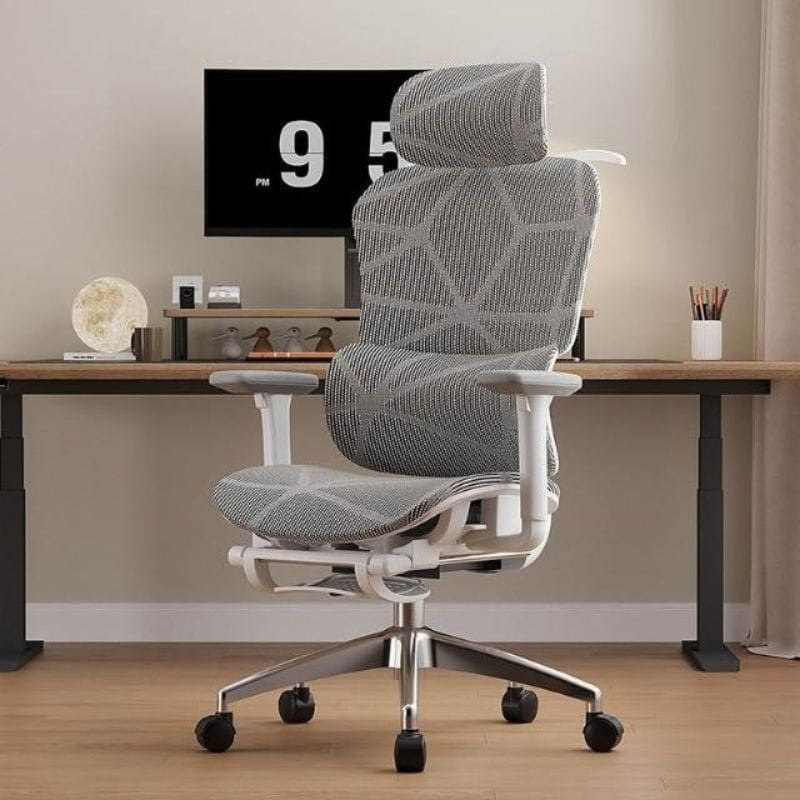 Powerbasic Chaise de Bureau Ergonomique Beja Grise - Ítem1