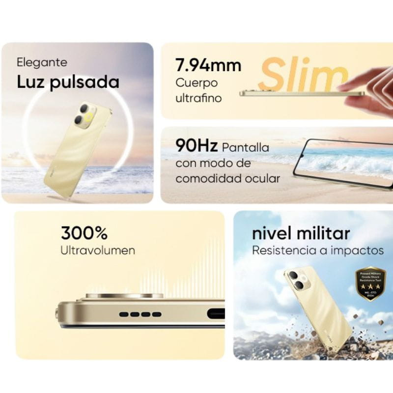 Realme Note 70T 4GB/128GB Dorado - Ítem6