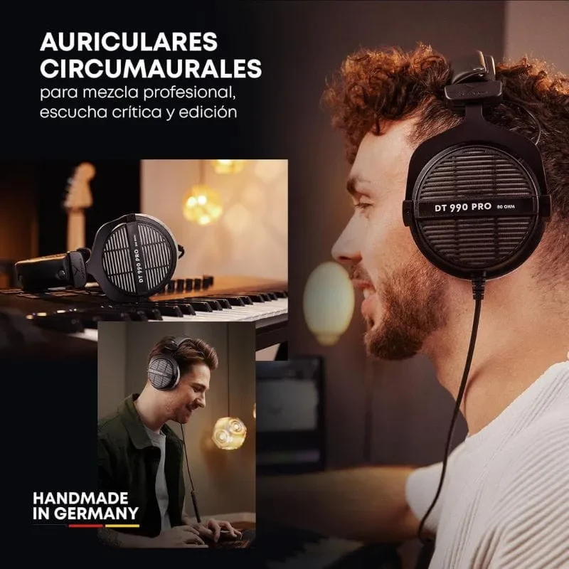 Beyerdynamic DT 990 PRO 80 Ω Black Edition - Auscultadores de estúdio com fio - Item4