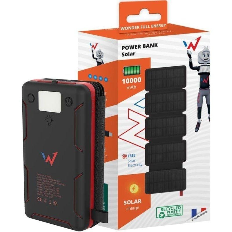 Wonder PowerBank Solar 10000mAh 10W USB-A y USB-C - Ítem2