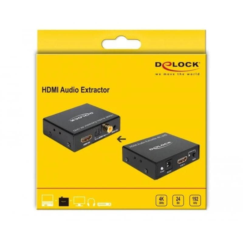Delock Extractor de áudio HDMI 4K 30 Hz, imagem da embalagem