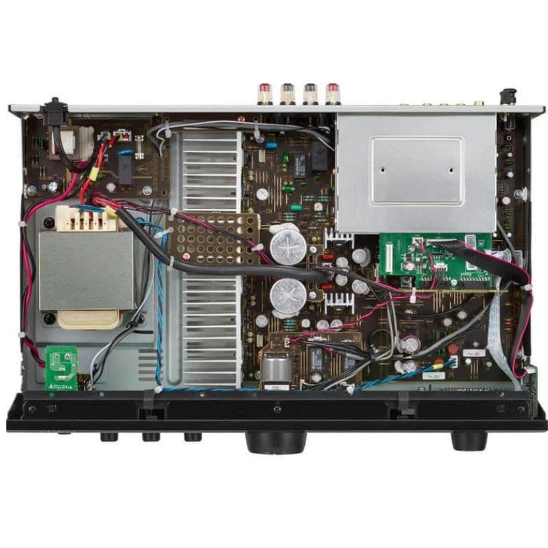 DENON PMA-600N Argent - Amplificateur, vue intérieure avec tous les composants