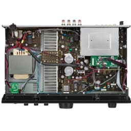 DENON PMA-600N Argent - Amplificateur, vue intérieure avec tous les composants