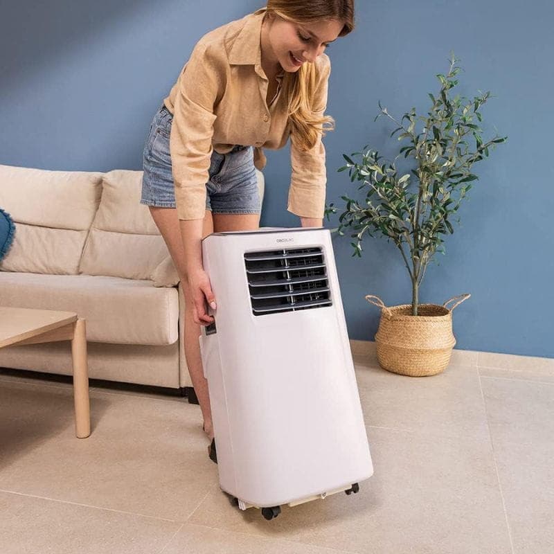 Cecotec Forceclima 7400 Soundless Touch - Aire acondicionado portátil, con ruedas y asas
