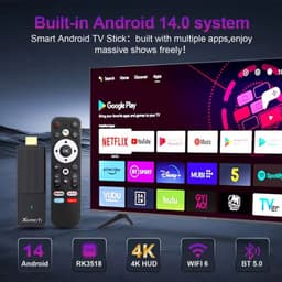 X88 Pro Ti RK3518 2GB/16GB - Stick 4K Android TV, con android 14