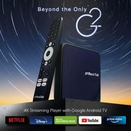 Frente de RockTek G2 S905X4 4GB/64GB Android 12 - Android TV