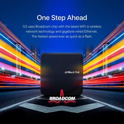 Conexão de RockTek G2 S905X4 4GB/64GB Android 12 - Android TV