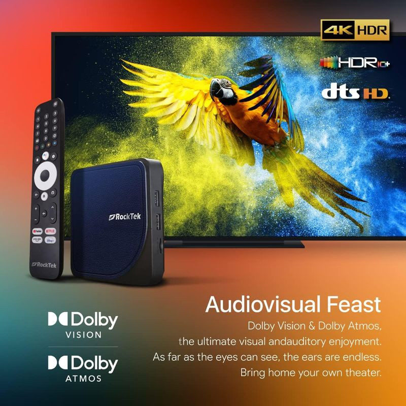 RockTek G2 S905X4 4GB/64GB Android 12 - Android TV - Ítem4