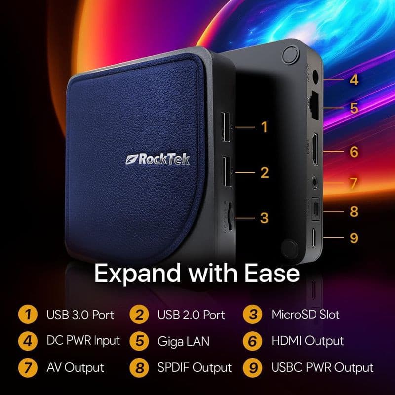 Interface de RockTek G2 S905X4 4GB/64GB Android 12 - Android TV