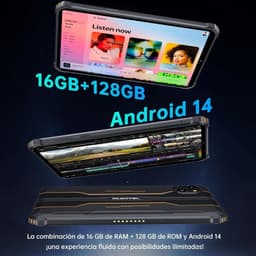 Memorias de Oukitel RT3 Pro NFC 8 4GB/128GB Naranja