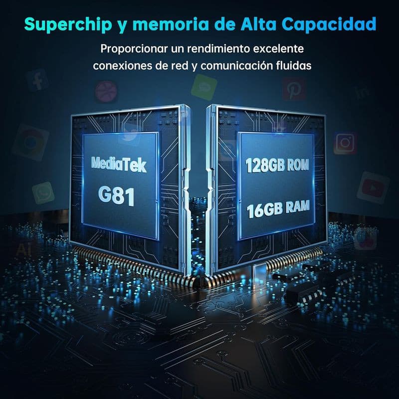 Procesador de Oukitel RT3 Pro NFC 8 4GB/128GB Naranja