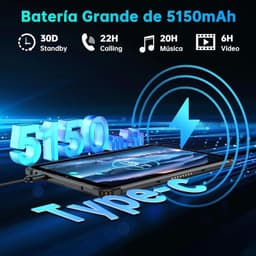 Batería de Oukitel RT3 Pro NFC 8 4GB/128GB Naranja