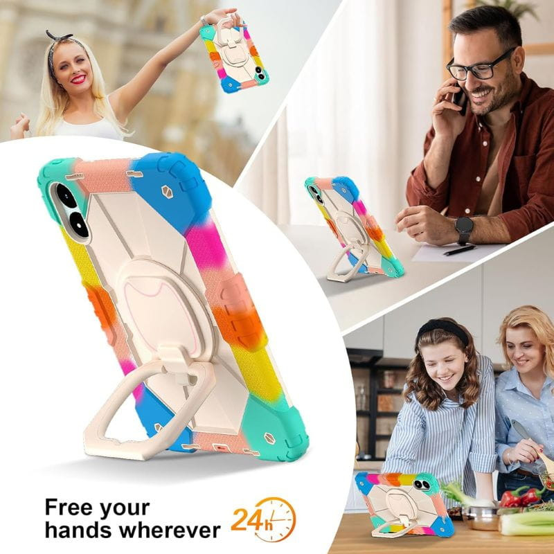 Coque Xiaomi Redmi Pad 2 multicolore avec support pivotant pour enfants - Ítem2
