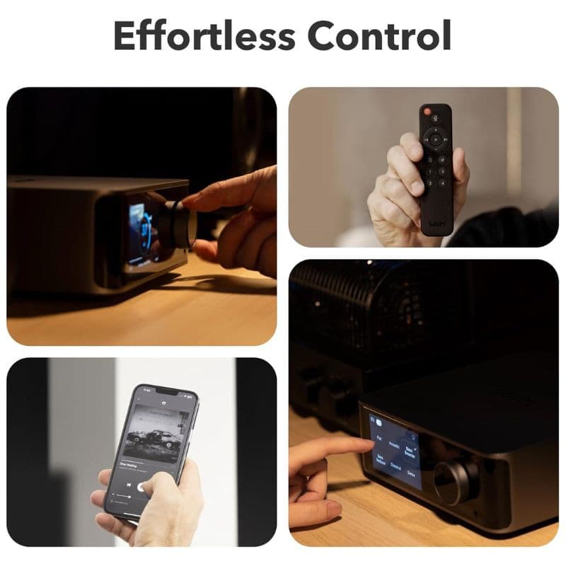 WiiM Ultra - Préamplificateur audio Gris foncé, télécommande utilisée
