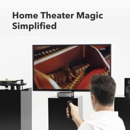 WiiM Amp Pro - Amplificador de sonido Plata junto a otros equipos de sonido