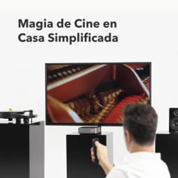 WiiM Amp Amplificador Streaming Estéreo 24 bits/192 kHz Gris Oscuro con perilla frontal, pantalla central y control remoto; compacto y elegante
