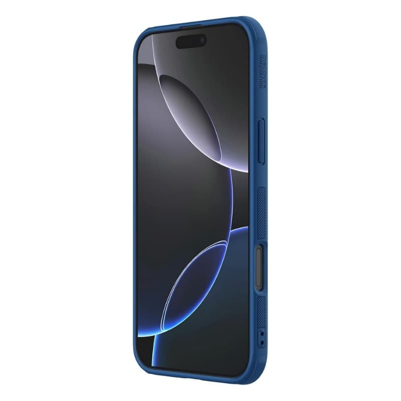 Nillkin Capa Super Frosted Shield Pro iPhone 16 Azul Frente