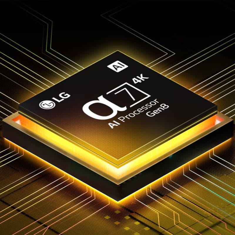 LG 50UA75006LA 50 pouces 4K Ultra HD avec connectiques arrière: 3 ports HDMI, port USB, Ethernet, sortie optique, finition noire texturée