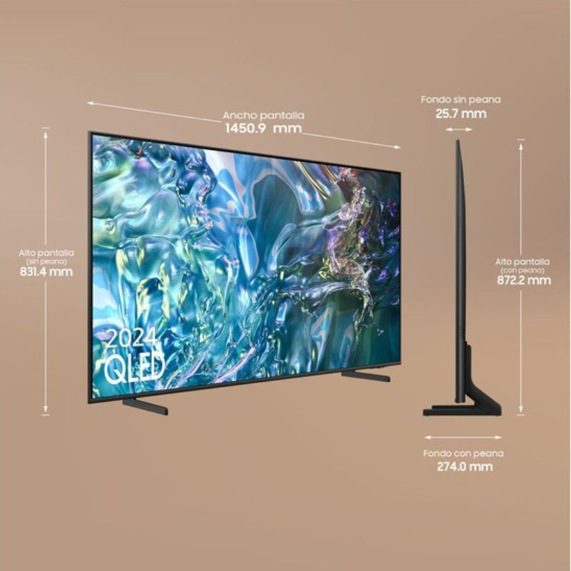 Samsung TQ65Q68DAU 65 4K Ultra HD QLED Smart TV Negro - Ítem1