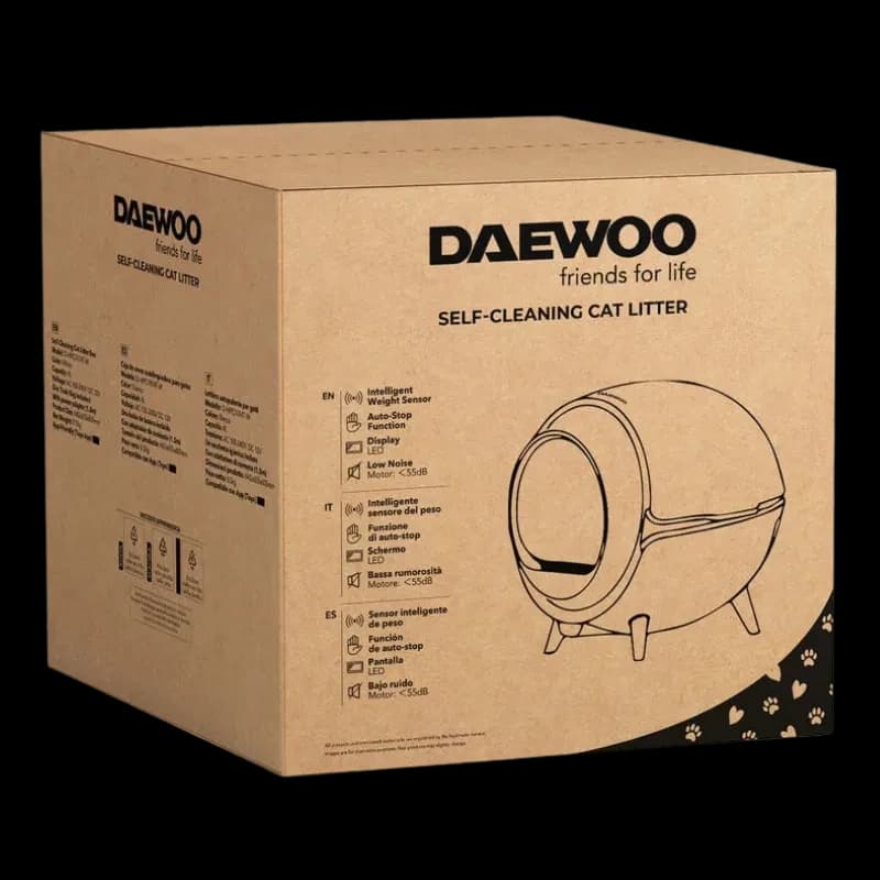 Embalaje del arenero autolimpiable Daewoo D-HIPC101