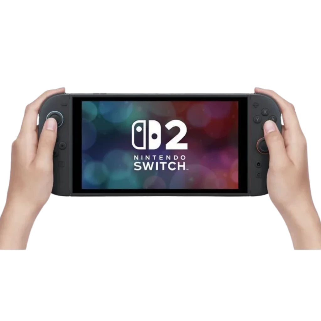 Consola Nintendo Switch 2 negra con Joy-Con gris y rojo, caja con arte de Mario Kart World; incluye juego Street Fighter 6 Years 1-2 Fighters Edition - Ítem2