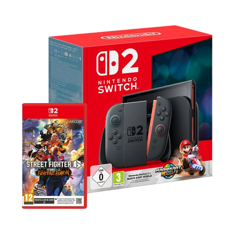 Nintendo Switch 2 + Mario Kart World + Street Fighter 6 Years 1-2 Fighters Edition - Item