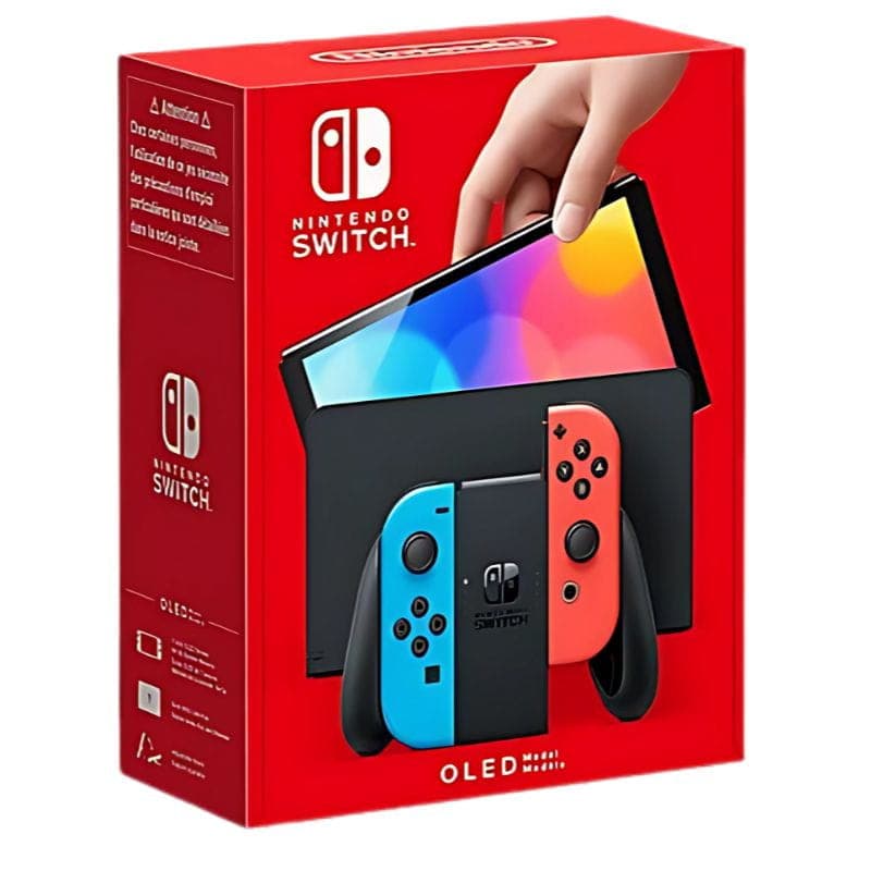 Nintendo Switch OLED noire reconditionnée - État Premium, image de la boîte