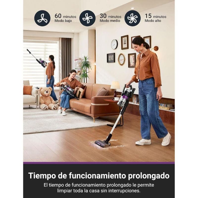 Aspirador vertical com estação de esvaziamento EUREKA Stylus Elite NEC490, com grande autonomia