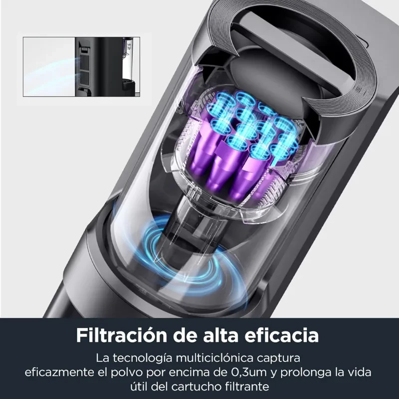 EUREKA NERE10s - Robô aspirador com base de esvaziamento automático, detecção de obstáculos e navegação LiDAR - Item7