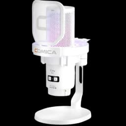 COMICA EJoy Uni Pro(D) Micrófono Inalámbrico de Condensador Cardioide RGB Blanco