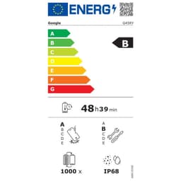 Google Pixel 10 Pro XL 256 Go Obsidienne, étiquette énergétique