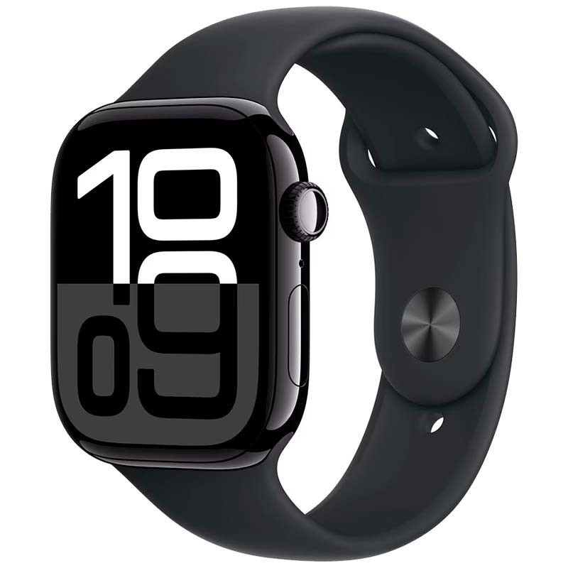 Apple Watch Series 10 46 mm Preto com Pulseira Desportiva Preta - Condição Excelente - Item