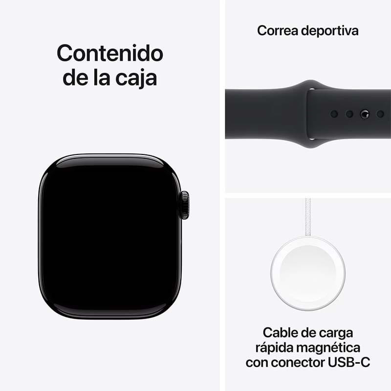 Apple Watch Series 10 46mm Negro con Correa Deportiva Negro - Estado Excelente - Ítem8