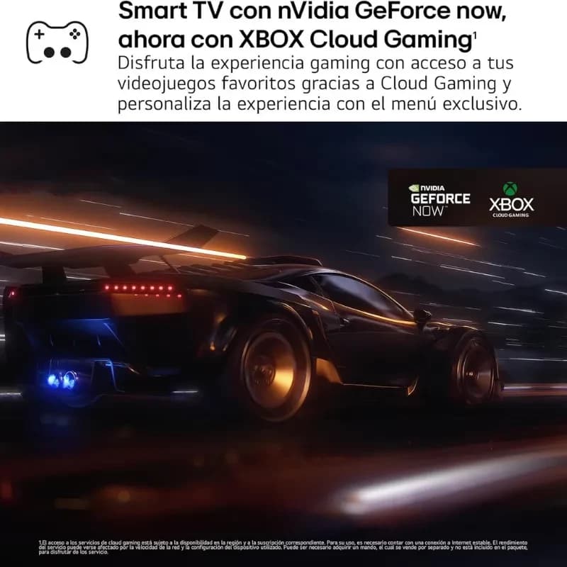 LG 86UA75006LA 86 pouces 4K Ultra HD LED avec Smart TV, nVidia GeForce NOW et Xbox Cloud Gaming, idéal pour jeux fluides, couleurs vives et grand écran