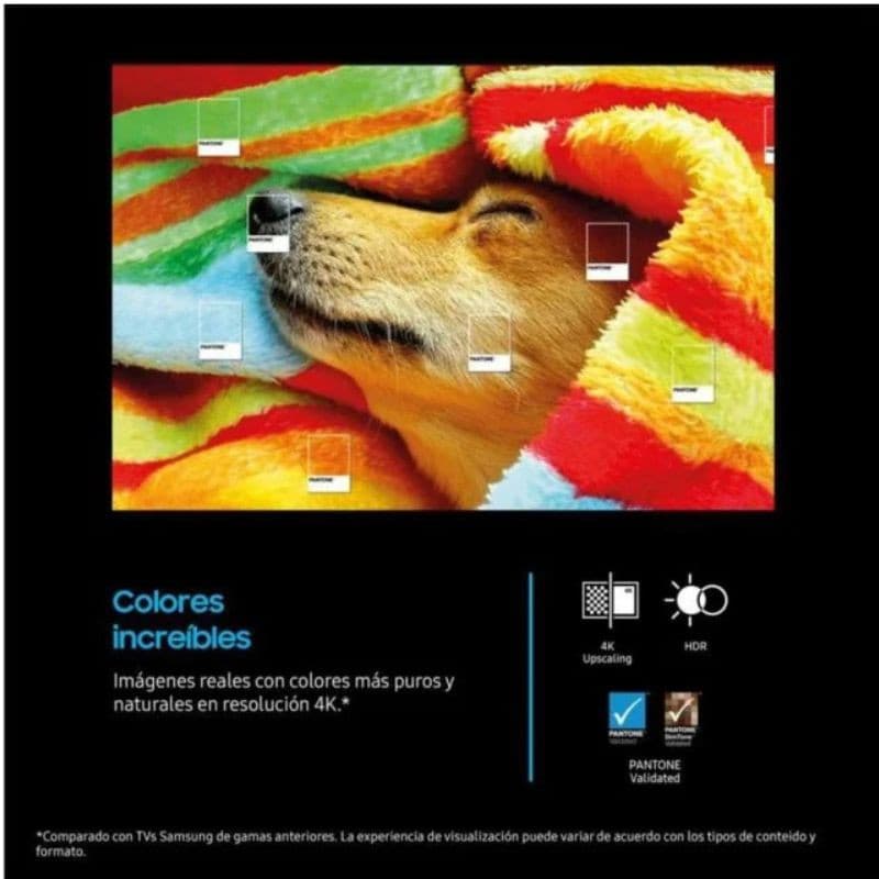 Samsung TU85U7025FK 85" 4K Ultra HD LED Smart TV Negro, colores increíbles con resolución 4K