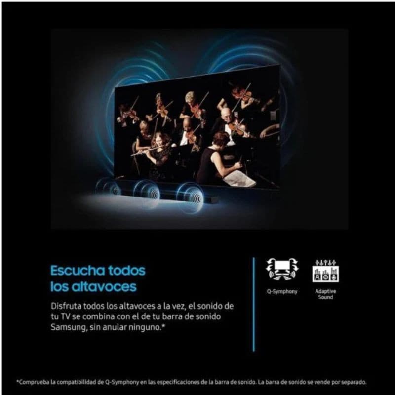 Samsung TU85U7025FK 85" 4K Ultra HD LED Smart TV Negro, combina los altavoces de la TV con tu barra de sonido