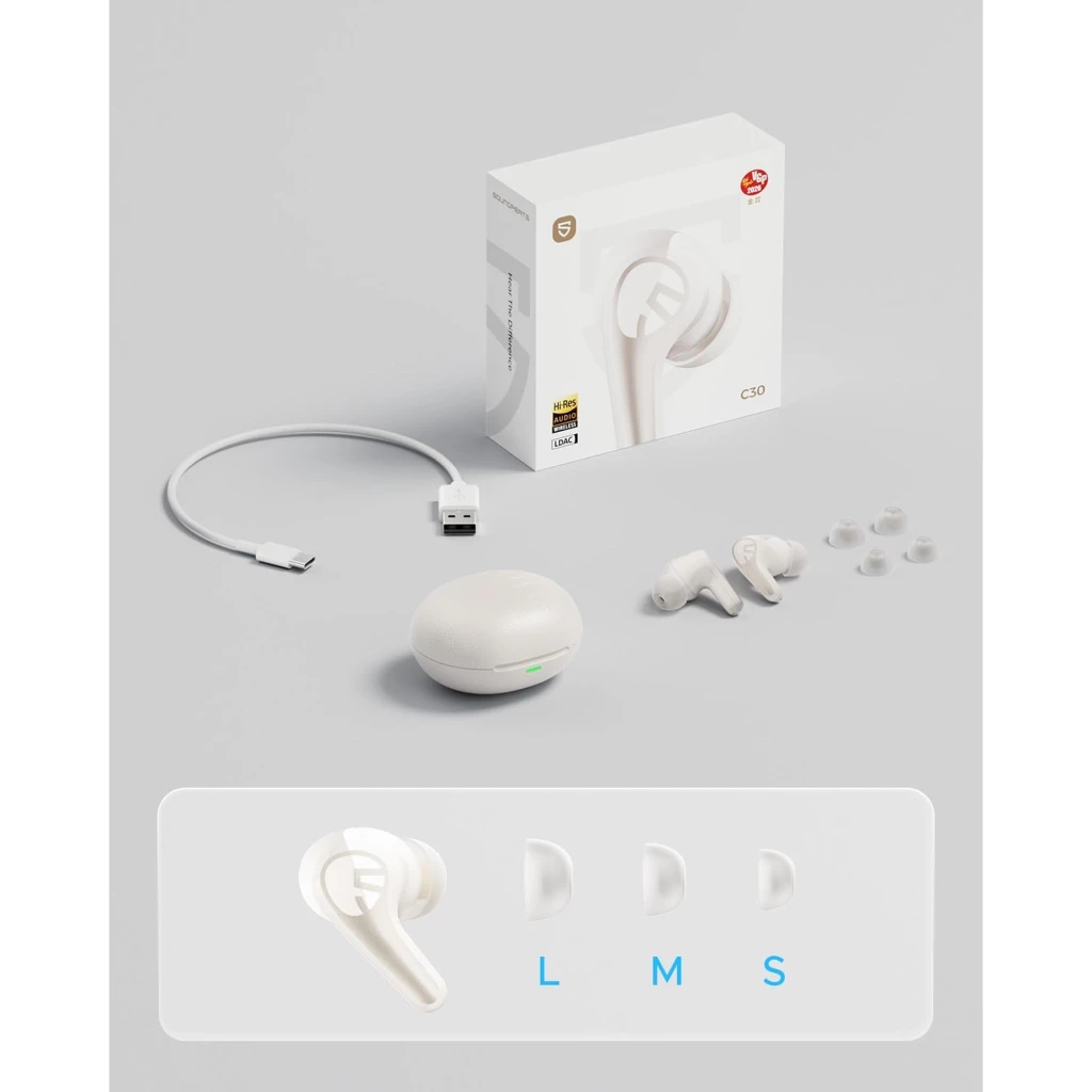 SoundPEATS C30 Auriculares Bluetooth Blanco - Ítem8