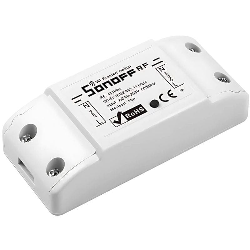 Smart switch WiFi + RF 433 Sonoff RF R2, imagen frontal