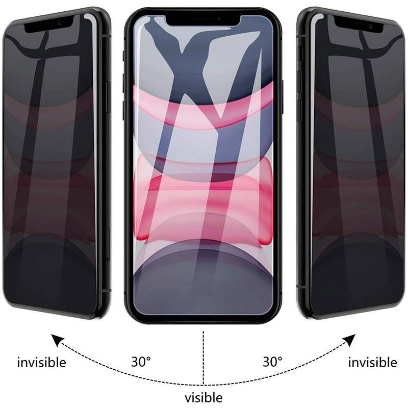 Protecteur en verre trempé anti-espion pour Xiaomi Poco M7 4G, bord noir, découpe pour caméra frontale, écran complet, confidentialité latérale. - Ítem1