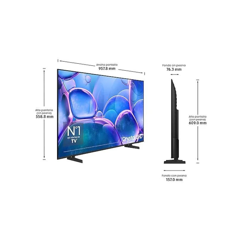 Samsung TU43U7005FK 43 4K Ultra HD LED Smart TV Negro - Ítem1