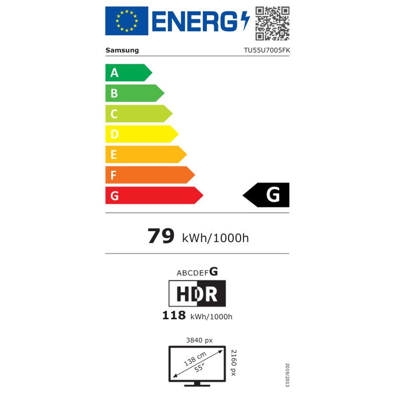 Samsung TU55U7005FK 55