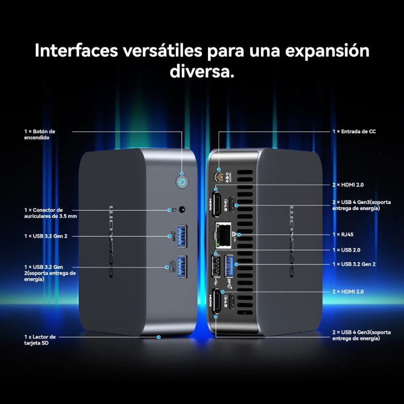 GEEKOM Mini IT13 Intel i7-13620H 32GB/1TB W11 Pro Gris - Ítem3