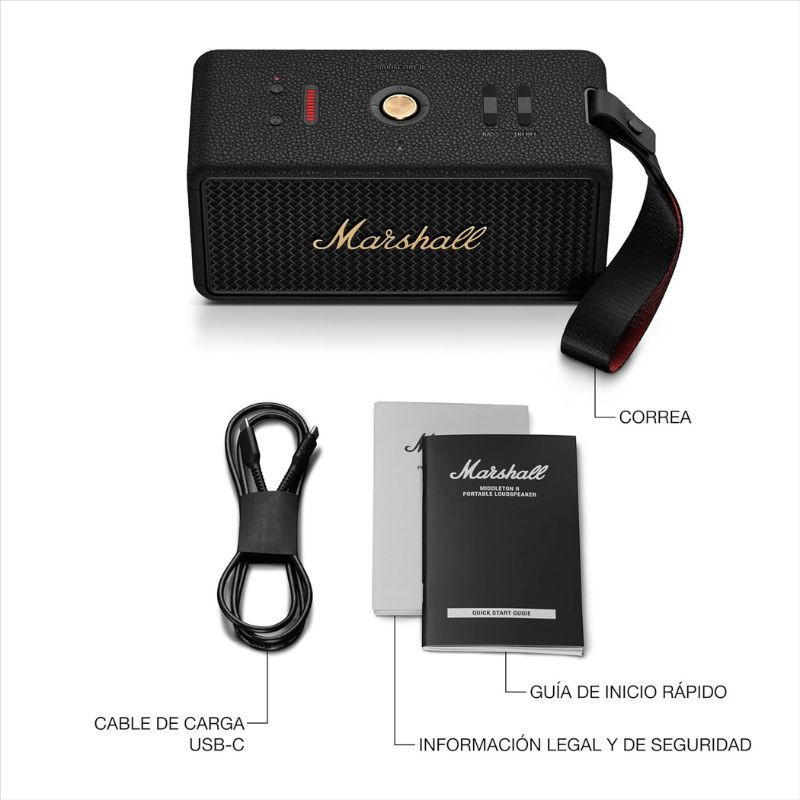 Marshall Middleton II Negro y Latón - Ítem8